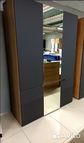 Шкаф Анталия 3х-створчатый (графит )