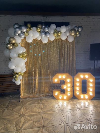 Светящиеся цифры в аренду