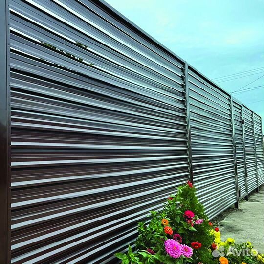 Забор-жалюзи профиль Ёлочка