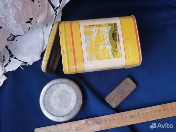 Лот коробочки жестяные СССР