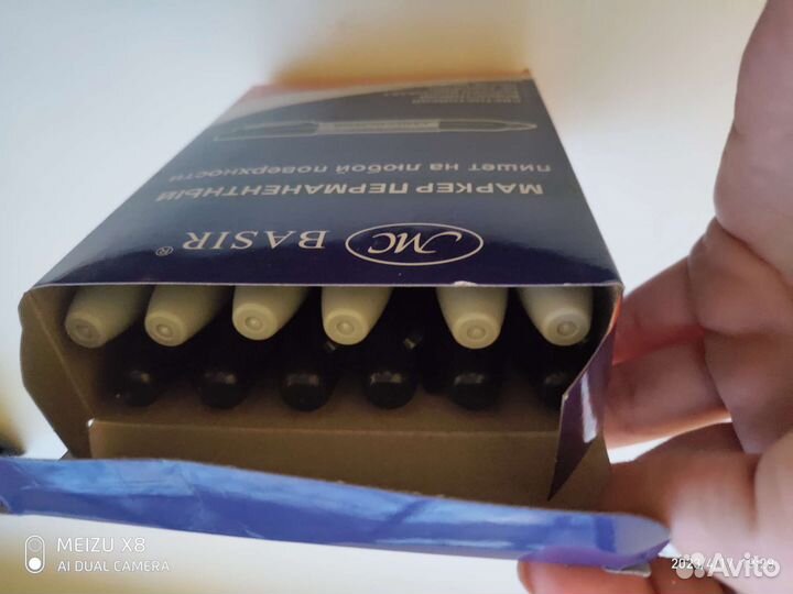 Маркер перманентный черный