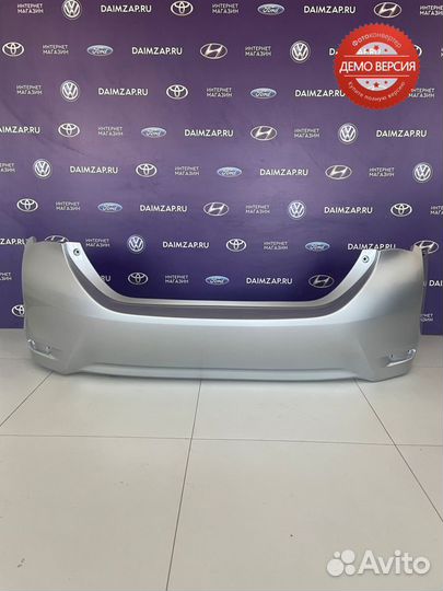 Бампер задний Toyota corolla E180 (14-17) серебро