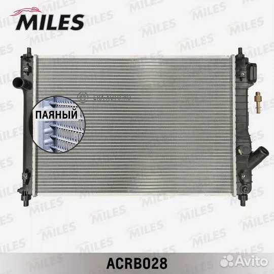 Miles acrb028 Радиатор (паяный) chevrolet aveo 1.2