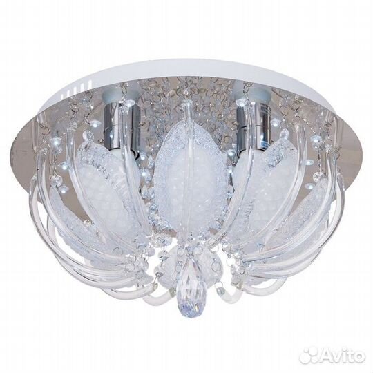 Люстра с пду 'Жасмин' 4x40Вт E27 хром 40х40х22 см