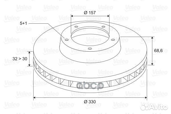 VL197253 диск тормозной передний правый Porsch