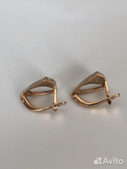 Золотые серьги 585 пробы