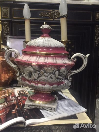 Ваза фарфор антик италия