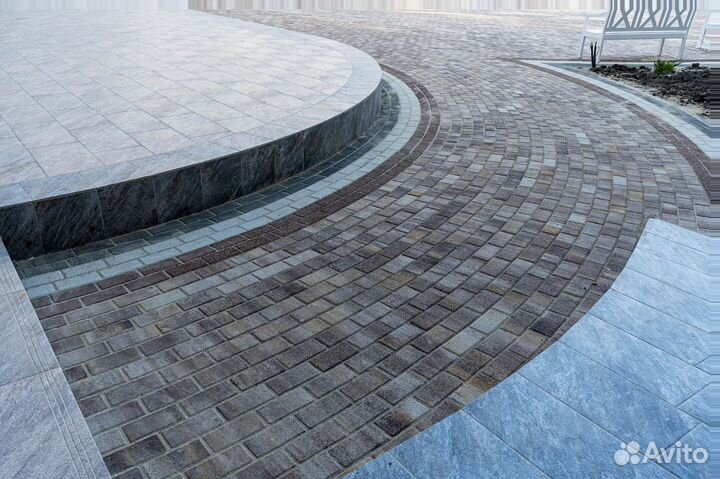 Тротуарная плитка сухопрессованная