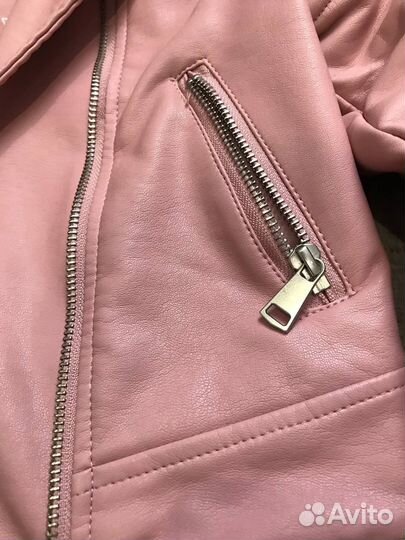 Кожаная куртка HM для девочки 116