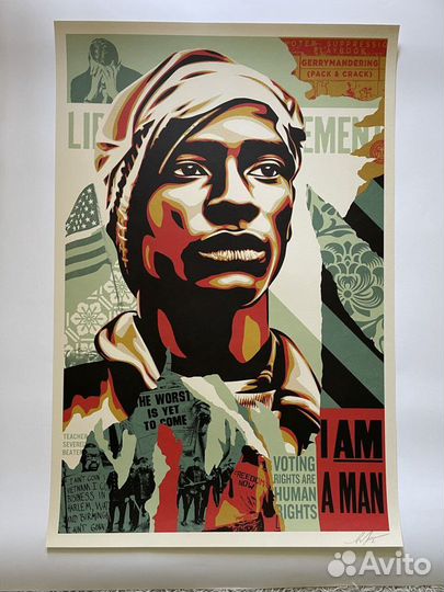 Shepard Fairey постер оригинал Obey