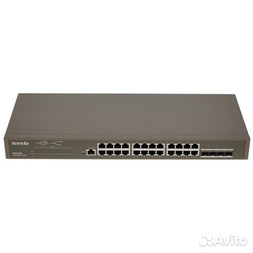 Коммутатор tenda TEG5328F уровня 3, управляемый гигабитный,24*10/100/1000 Base-T Ethernet ports,4*10