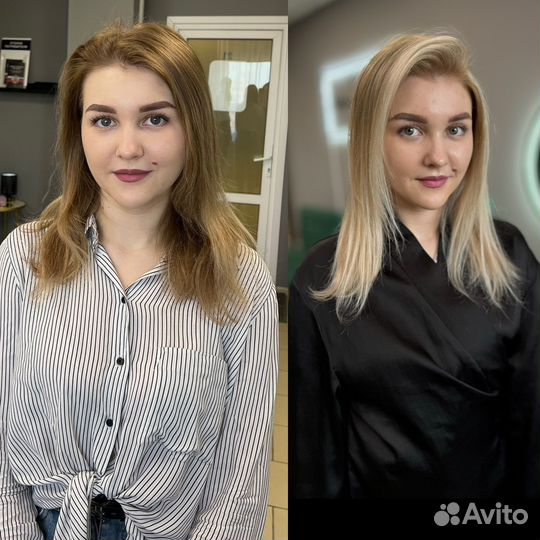 Модель на окрашивание волос