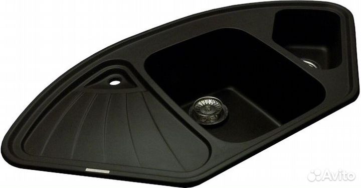 Мойка кухонная Lava A3 чёрный металлик