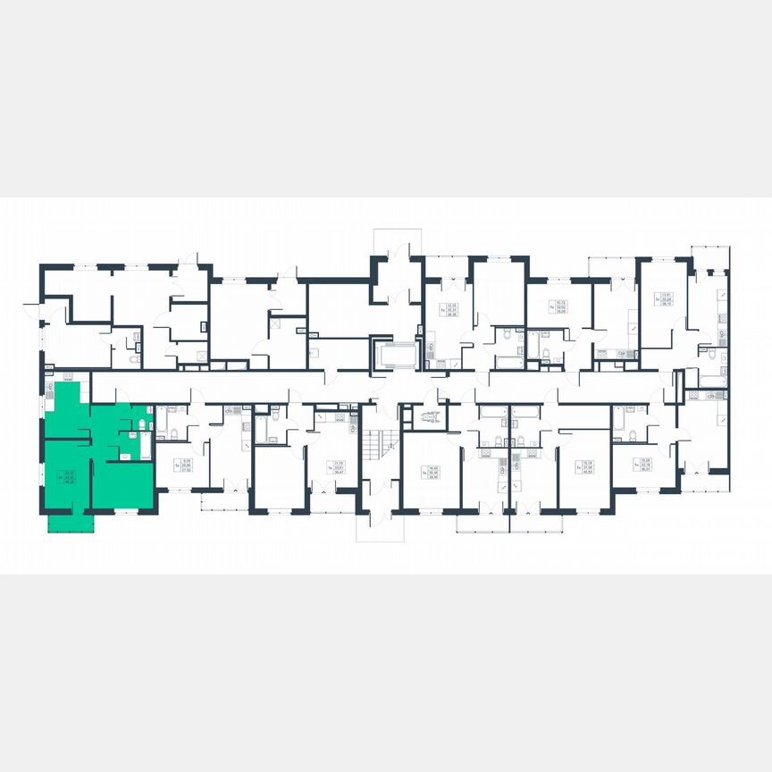 2-к. квартира, 46,5 м², 1/8 эт.
