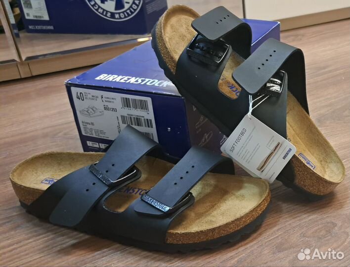 Сандали шлепанцы Birkenstock Arizona soft narrow