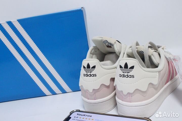 Кроссовки adidas superstar cappuccino pink