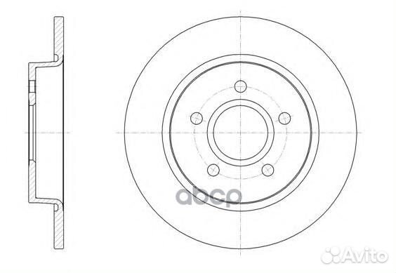 61503.00 диск тормозной задний Ford Focus 1.0