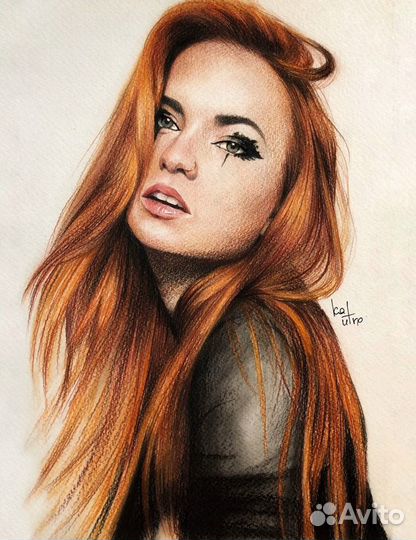 Портрет по фото карандашом