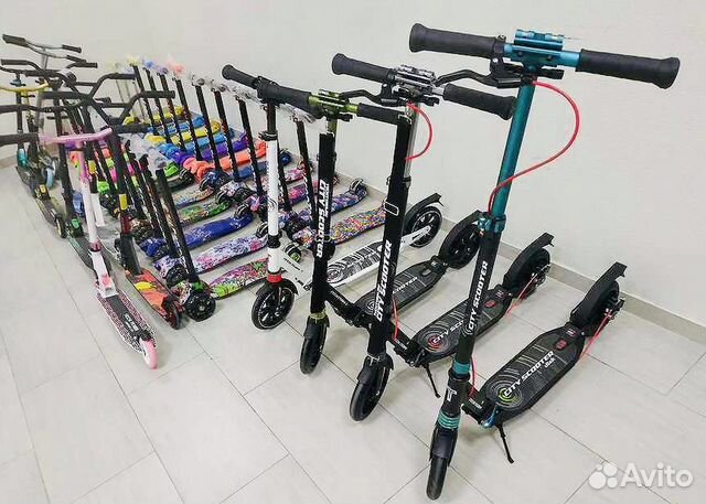 Самокат трюковой. Городской самокат. Детский