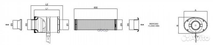 Впускная система OTA acota70/85L230-B-WP BMC Air