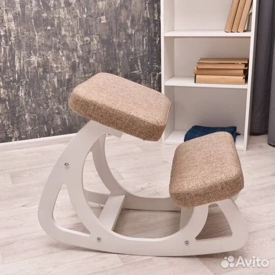 Регулируемый коленный стул (бежевый)