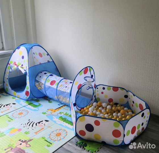 Детская палатка с тоннелем
