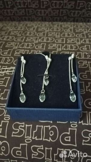 Украшения серьги подвеска Swarovski