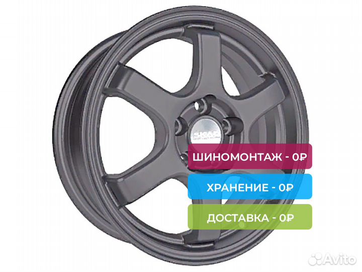 R15 4x100 6J ET38 D67,1 Скад Киото Графит