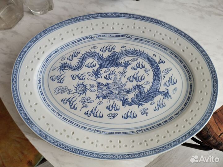 Блюдо большое овальное