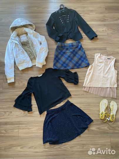 Пакет одежды на девочку рост 152-160 см. Zara HM