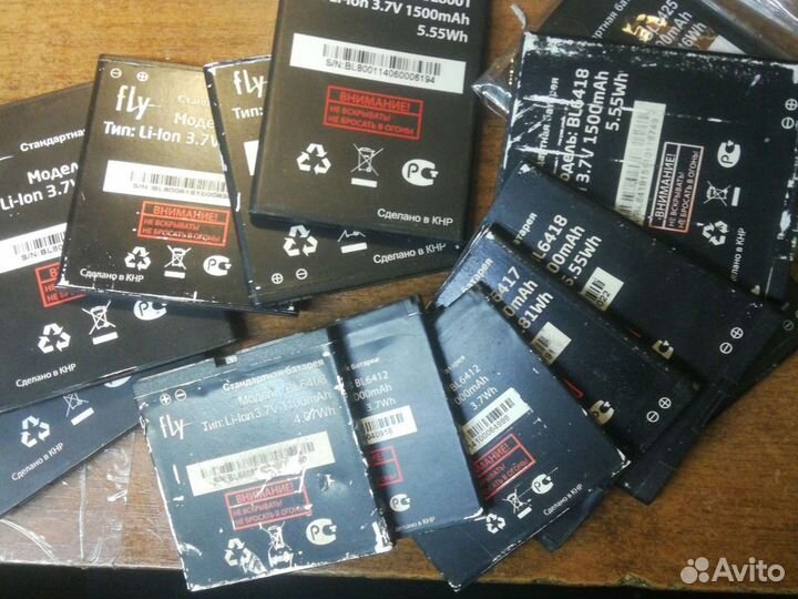 Аккумуляторы fly б/у