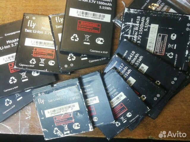 Аккумуляторы fly б/у