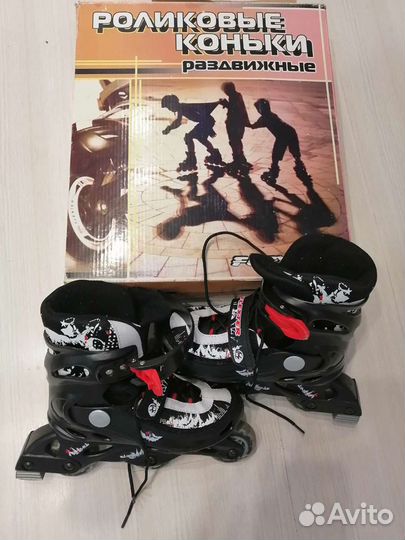 Роликовые коньки детские раздвижные