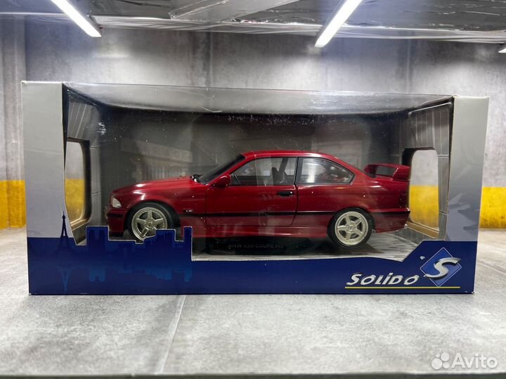 Модель bmw m3 e36 solido 1/18