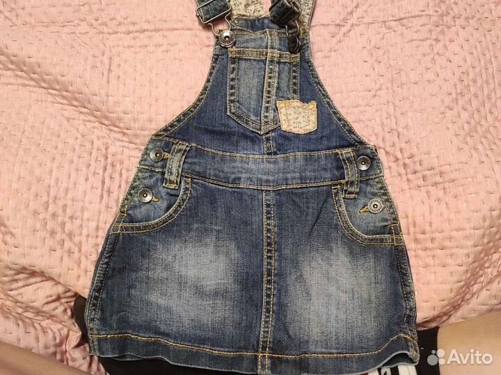 Джинсовый сарафан для девочки