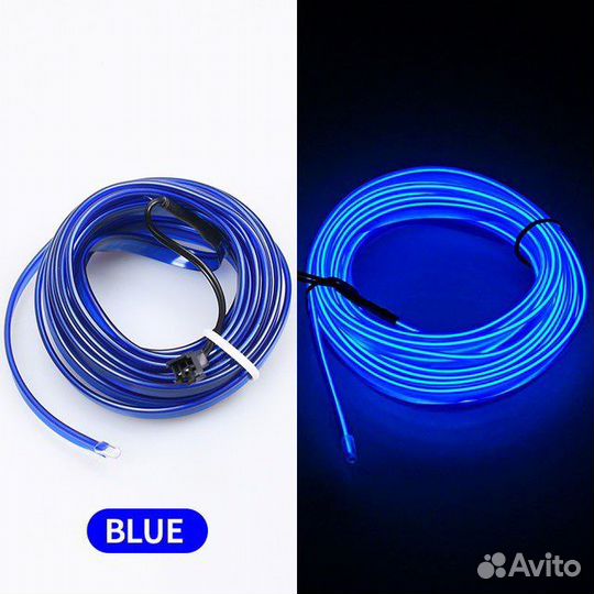 Неоновая лента в авто