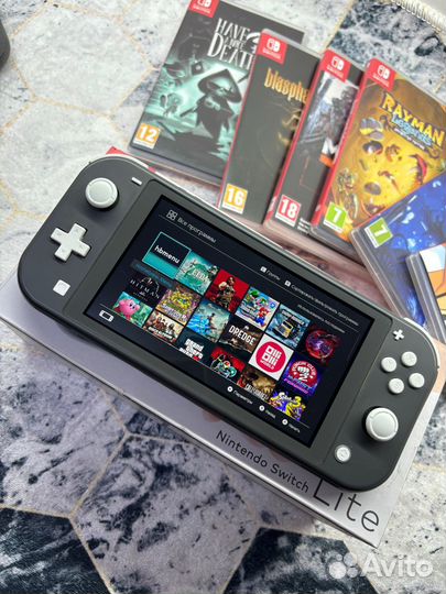 Nintendo switch Lite прошитая чип PicoFly 64Гб