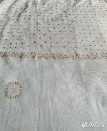 Шарф-палантин, шёлк, Индия