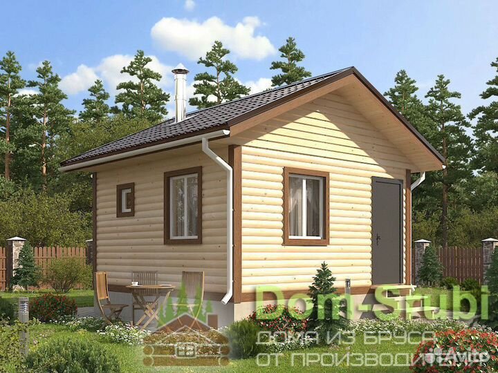 Карабаново-Хорошая надёжная Баня из бруса Б-38 5х5