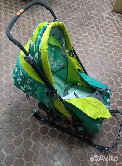 Санки-коляска Nika Умка 3-1 новые с колесами