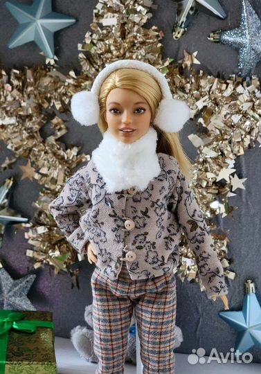 Зимняя кукла барби Новый год 