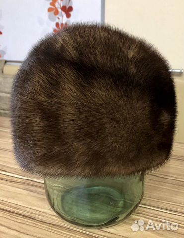 Шапка норковая б/у