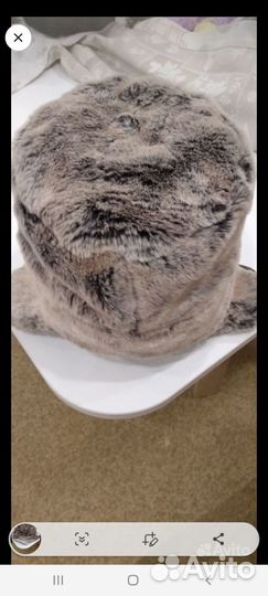 Шапка-ушанка, искуст. мех под кролика