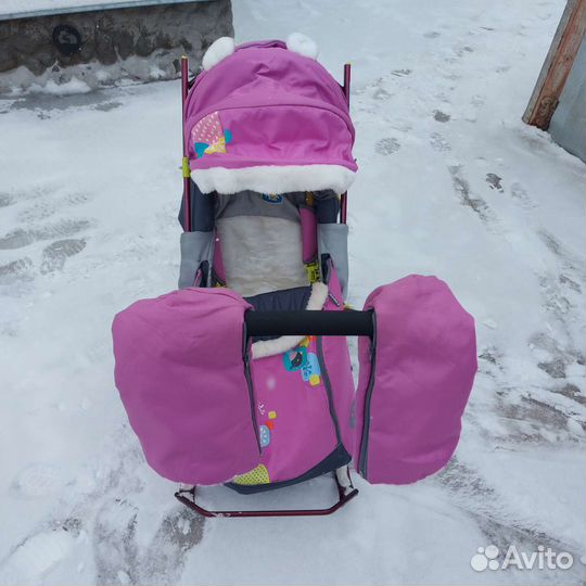 Детские санки коляска