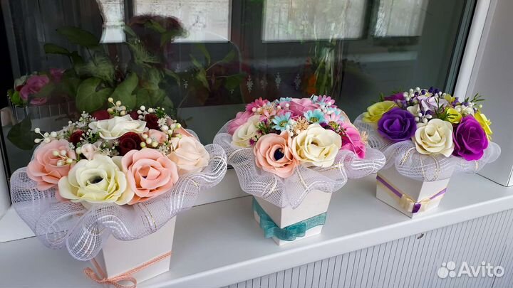 Цветы букеты с конфетами