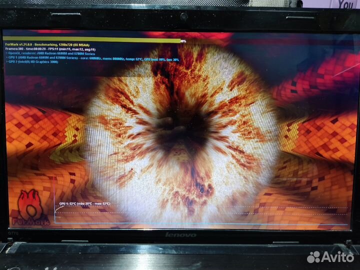 Ноутбук Lenovo G770, i5, SSD 120, HDD 500, 8Gb