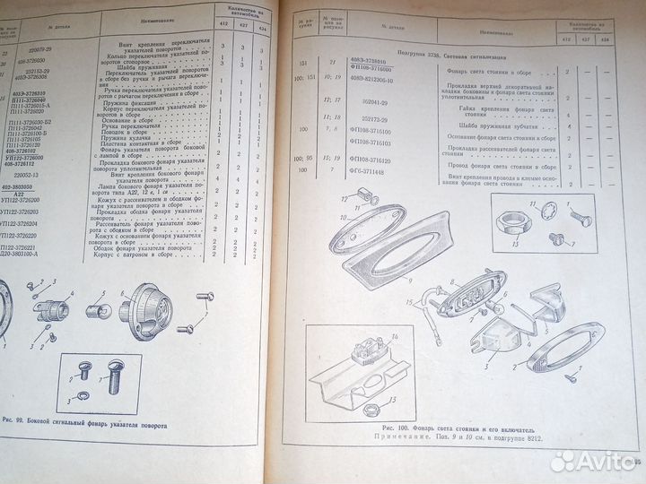 Каталог деталей Автомобиля Москвич 412, 427,434