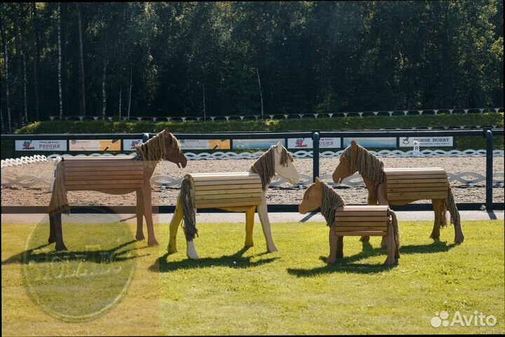 Детская зона. Декор для улицы. Деревянная Лошадка