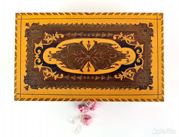 Редкая Музыкальная Шкатулка с Двумя Балеринами