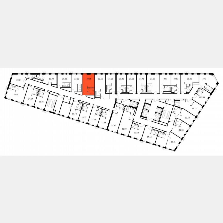 Апартаменты-студия, 30,2 м², 2/15 эт.